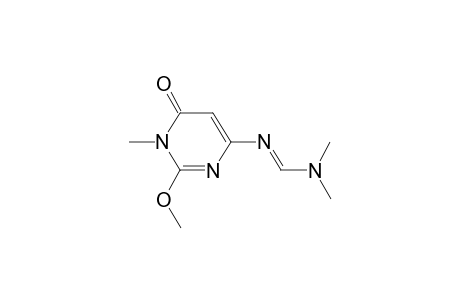 N'-(2-methoxy-1-methyl-6-oxidanylidene-pyrimidin-4-yl)-N,N-dimethyl-methanimidamide