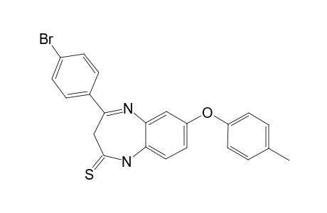 2,3-DIHYDRO-4-(PARA-BROMOPHENYL)-7-(PARA-METHYLPHENOXY)-1H-1,5-BENZODIAZEPINE-2-THIONE