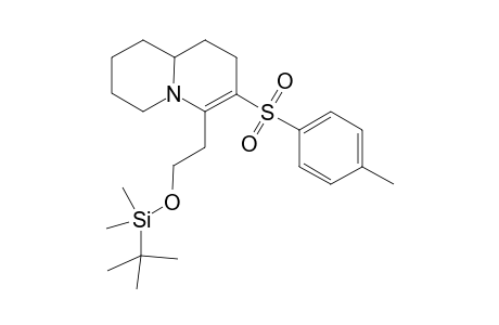 (+-)-4-(2-tert-Butyldimethylsilyloxy)ethyl-3-(p-toluenesulfonyl)-.delta.-(3,4)-quinolizidine