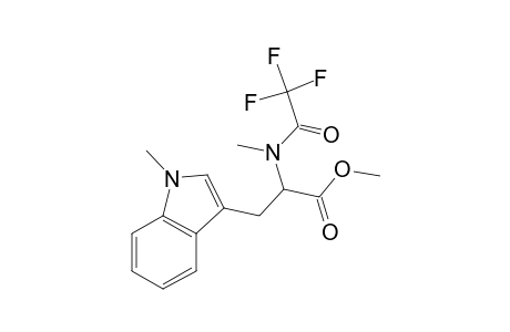 L-Tryptophan, N(1)-methyl-, N-trifluoroacetyl-N-methyl-, methyl ester