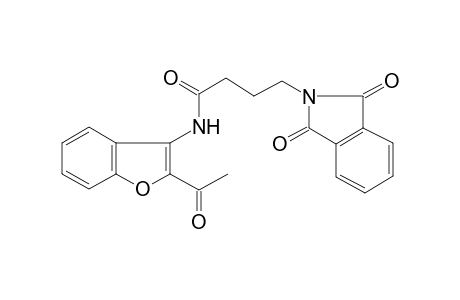 N-(2-acetyl-1-benzofuran-3-yl)-4-(1,3-dioxo-1,3-dihydro-2H-isoindol-2-yl)butanamide