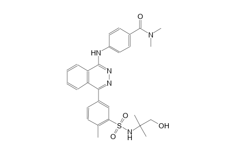 4-{[4-(3-{[(2-hydroxy-1,1-dimethylethyl)amino]sulfonyl}-4-methylphenyl)-1-phthalazinyl]amino}-N,N-dimethylbenzamide