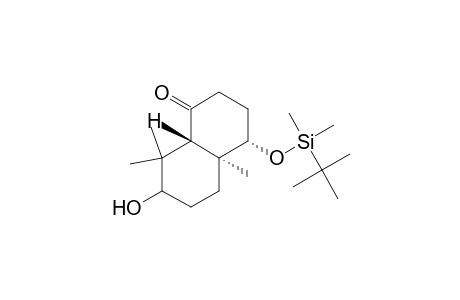 (4.alpha.,4a.alpha.,8a.beta.)-4-[(tert-Butyldimethylsilyl)oxy]octahydro-7-hydroxy-4a,8,8-trimethyl-1(2H)-naphthalenone