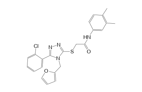 2-{[5-(2-chlorophenyl)-4-(2-furylmethyl)-4H-1,2,4-triazol-3-yl]sulfanyl}-N-(3,4-dimethylphenyl)acetamide