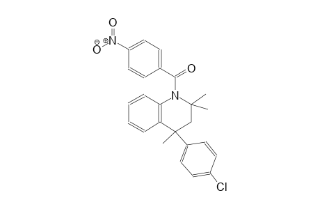 4-(4-chlorophenyl)-2,2,4-trimethyl-1-(4-nitrobenzoyl)-1,2,3,4-tetrahydroquinoline