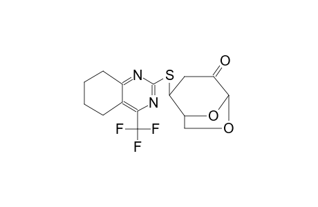 (1R,2S,5R)-2-((4-(trifluoromethyl)-5,6,7,8-tetrahydroquinazolin-2-yl)thio)-6,8-dioxabicyclo[3.2.1]octan-4-one
