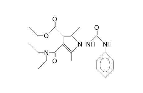3-Ethoxycarbonyl-2,5-dimethyl-4-diethylaminocarbonyl-1-(N'-phenyl-ureido)-pyrrole