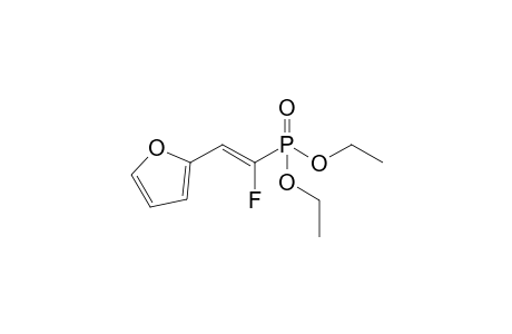 2-[(E)-2-diethoxyphosphoryl-2-fluoranyl-ethenyl]furan