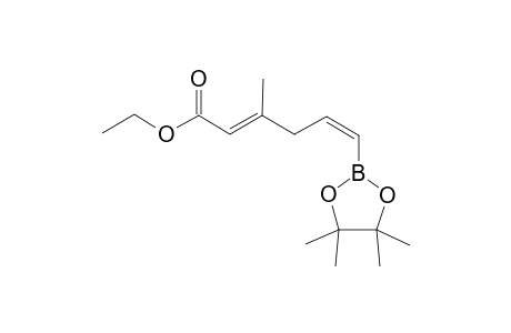 (2E, 5Z)-Ethyl 3-methyl-6-(4,4,5,5-tetramethyl-1,3,2-dioxaborolan-2-yl)hexa-2,5-dienoate