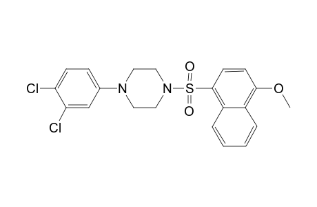 1-(3,4-Dichlorophenyl)-4-[(4-methoxy-1-naphthyl)sulfonyl]piperazine
