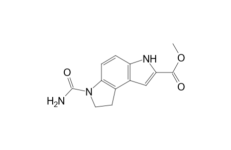 Benzo[1,2-b:4,3-b']dipyrrole-2-carboxylic acid, 6-(aminocarbonyl)-3,6,7,8-tetrahydro-, methyl ester