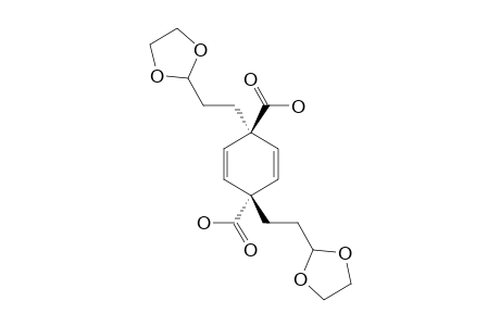 (TRANS)-1,4-BIS-[2-(1,3-DIOXOLAN-2-YL)-ETHYL]-CYCLOHEXA-2,5-DIENE-1,4-DICARBOXYLIC-ACID