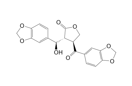 (3R,4S)-4-(1,3-Benzodioxol-5-ylcarbonyl)-3-[(R)-1-(1,3-benzodioxol-5-yl)-1-hydroxymethyl]tetrahydro-2-furanone