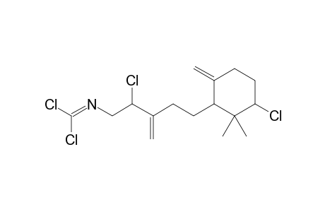 3-Chloro-4,4-dimethyl-5-{5'-[(dichloromethylene)amino]-4'-chloro-3'-methylenepentyl}-6-methylenecyclohexane