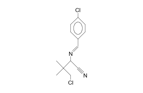 N-(4-Chloro-phenylmethylidene)-3-chloro-1-cyano-2,2-dimethyl-propylamine