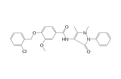 4-(2-Chlorobenzyl)oxy-N-(3-keto-1,5-dimethyl-2-phenyl-3-pyrazolin-4-yl)-3-methoxy-benzamide