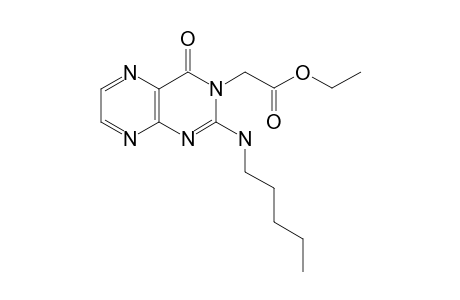 3-(2-ETHOXYCARBONYLMETHYL)-2-PENTHYLAMINO-4(3H)-PTERIDINONE
