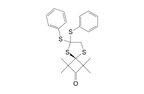 1,1,3,3-TETRAMETHYL-6,6-BIS-(PHENYLSULFANYL)-5,8-DITHIASPIRO-[3.4]-OCTAN-2-ONE