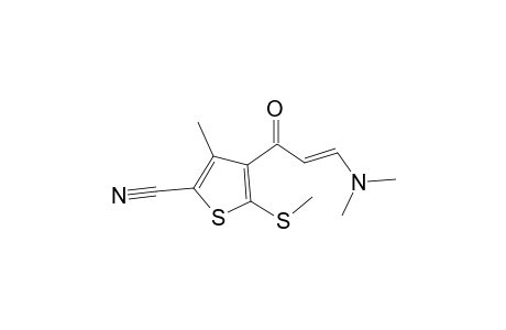 Thiophene-2-carbonitrile, 3-methyl-4-(3-dimethylamino-1-oxo-2-propenyl)-5-methylthio-