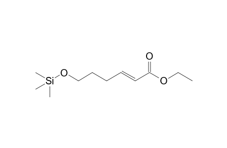 (E)-6-trimethylsilyloxy-2-hexenoic acid ethyl ester