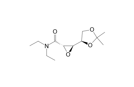 (2S,3R)-3-[(4R)-2,2-dimethyl-1,3-dioxolan-4-yl]-N,N-diethyl-2-oxiranecarboxamide