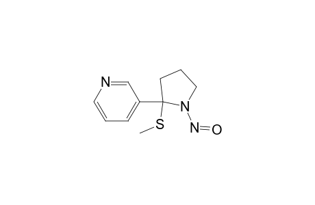 Pyridine, 3-[2-(methylthio)-1-nitroso-2-pyrrolidinyl]-