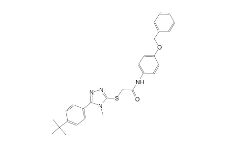 N-[4-(benzyloxy)phenyl]-2-{[5-(4-tert-butylphenyl)-4-methyl-4H-1,2,4-triazol-3-yl]sulfanyl}acetamide