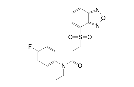 propanamide, 3-(2,1,3-benzoxadiazol-4-ylsulfonyl)-N-ethyl-N-(4-fluorophenyl)-