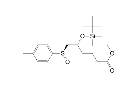 (+)-Methyl [5R,(S)R]-5-[(tert-Butyldimethylsilyl)oxy]-6-(p-tolylsulfinyl)hexanoate
