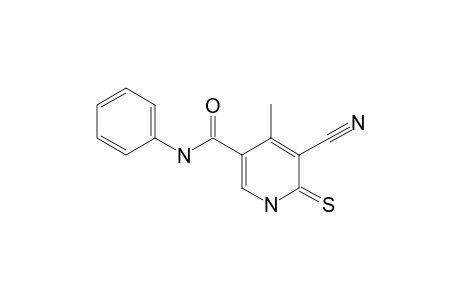 5-cyano-4-methyl-N-phenyl-6-sulfanylidene-1H-pyridine-3-carboxamide