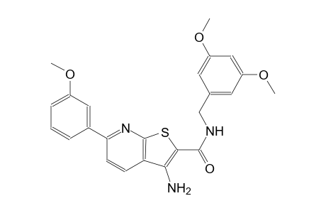 3-amino-N-(3,5-dimethoxybenzyl)-6-(3-methoxyphenyl)thieno[2,3-b]pyridine-2-carboxamide