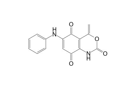 6-Anilino-4-methylene[3,1]benzoxazine-3-one-5,8-quinone