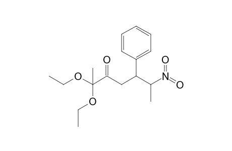 anti-2,2-Diethoxy-6-nitro-5-phenylheptan-3-one