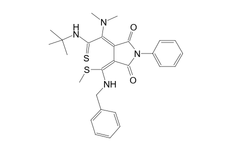 3-[(Benzylamino)-(methylthio)methylene]-4-[(tert-butylthiocarbamoyl)-(dimethylamino)methylene]-1-phenylsuccinimide