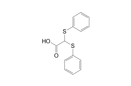 Acetic acid, bis(phenylthio)-