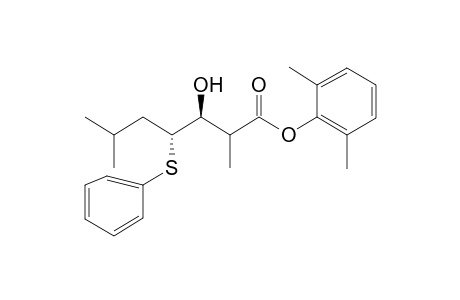 (3S,4R)-3-Hydroxy-2,6-dimethyl-4-phenylsulfanyl-heptanoic acid 2,6-dimethyl-phenyl ester