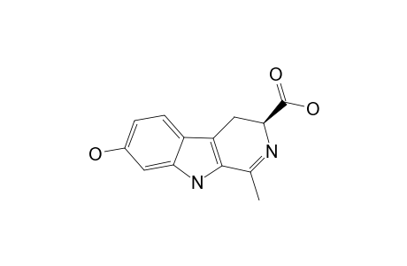 BRUNNEIN_A;(-)-(3-S)-7-HYDROXY-1-METHYL-4,9-DIHYDRO-3-H-BETA-CARBOLINE-3-CARBOXYLIC_ACID