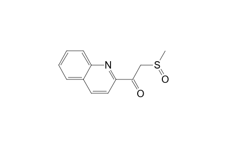 2-(methylsulfinyl)-1-(2-quinolinyl)ethanone