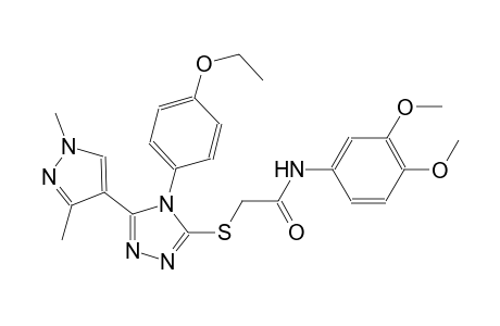N-(3,4-dimethoxyphenyl)-2-{[5-(1,3-dimethyl-1H-pyrazol-4-yl)-4-(4-ethoxyphenyl)-4H-1,2,4-triazol-3-yl]sulfanyl}acetamide