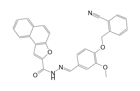 N'-((E)-{4-[(2-cyanobenzyl)oxy]-3-methoxyphenyl}methylidene)naphtho[2,1-b]furan-2-carbohydrazide