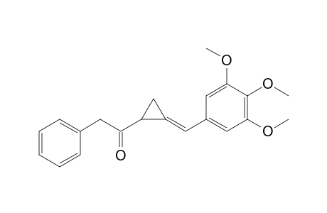 (E)-1-(2-(3,4,5-Trimethoxybenzylidene)cyclopropyl)-2-phenylethanone