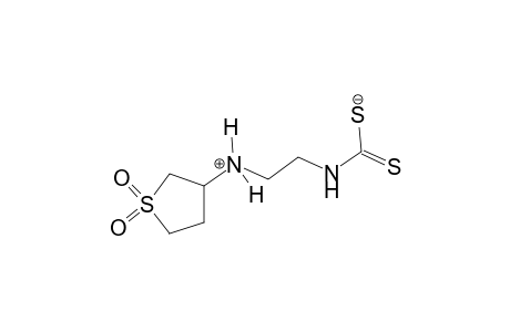 2-[(1,1-dioxidotetrahydro-3-thienyl)ammonio]ethyldithiocarbamate