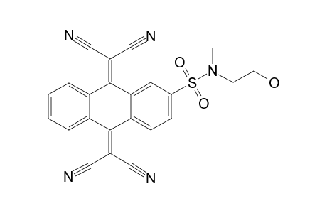 2-[(2-HYDROXYETHYL)-METHYLAMIDOSULFONYL]-13,13,14,14-TETRACYANO-ANTHRAQUINO-DIMETHANE