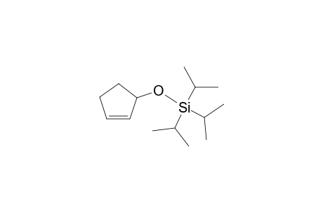 1-cyclopent-2-enyloxy-tri(propan-2-yl)silane