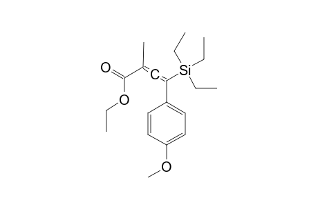 ETHYL-4-(4-METHOXYPHENYL)-2-METHYL-4-TRIETHYLSILYLBUTA-2,3-DIENOATE