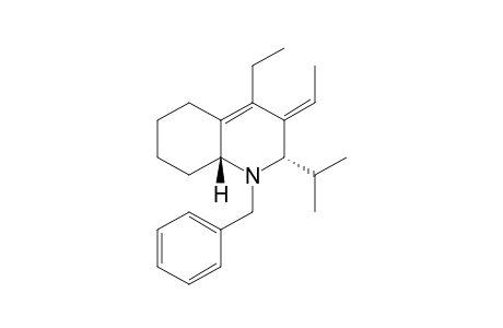 (2S,3E,8aR)-1-benzyl-4-ethyl-3-ethylidene-2-isopropyl-2,5,6,7,8,8a-hexahydroquinoline