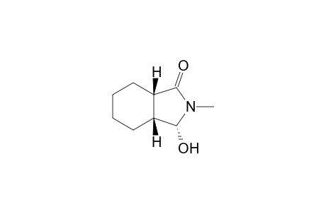 (3R,3aR,7aS)-2-methyl-3-oxidanyl-3a,4,5,6,7,7a-hexahydro-3H-isoindol-1-one