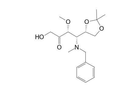 (3R,4S,4S)-4-(Benzylmethylamino)-4-(2,2-dimethyl-1,3-dioxolan-4-yl)-1-hydroxy-3-methoxybutan-2-one