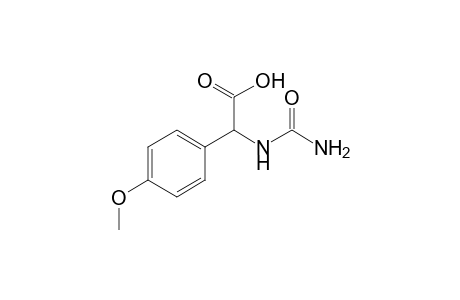 Benzeneacetic acid, alpha-[(amino-carbonyl)amino]-4-methoxy-