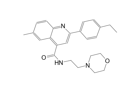 2-(4-ethylphenyl)-6-methyl-N-[2-(4-morpholinyl)ethyl]-4-quinolinecarboxamide